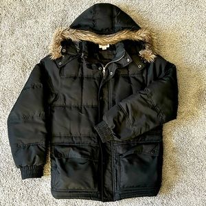 Puffer Parka Coat Small Black Men’s